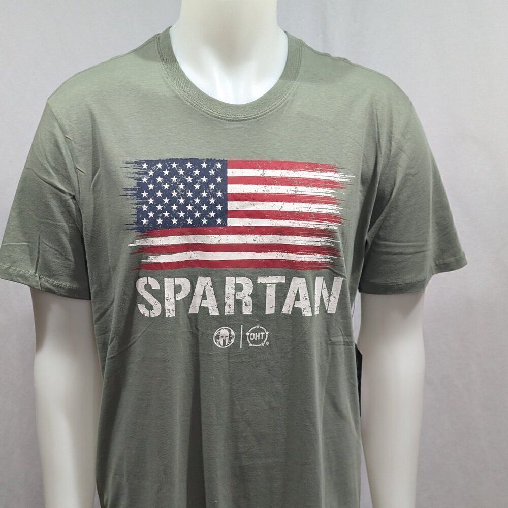 BNWT‎ Honor Series - super -  Spartan Race olive t shirt